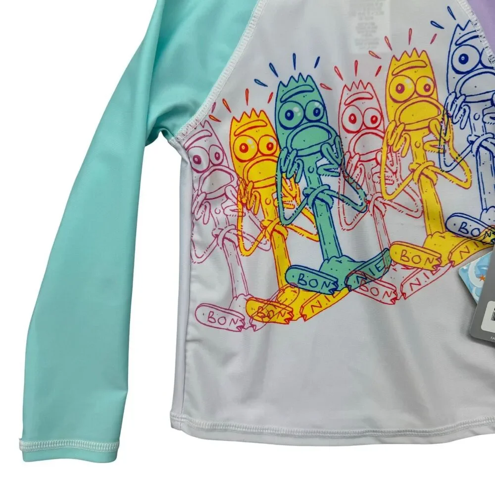 Disney Toy Story 4 Rash Guard Kids 3 Forky Long Sleeve Swim Shirt UPF 50+ NWT